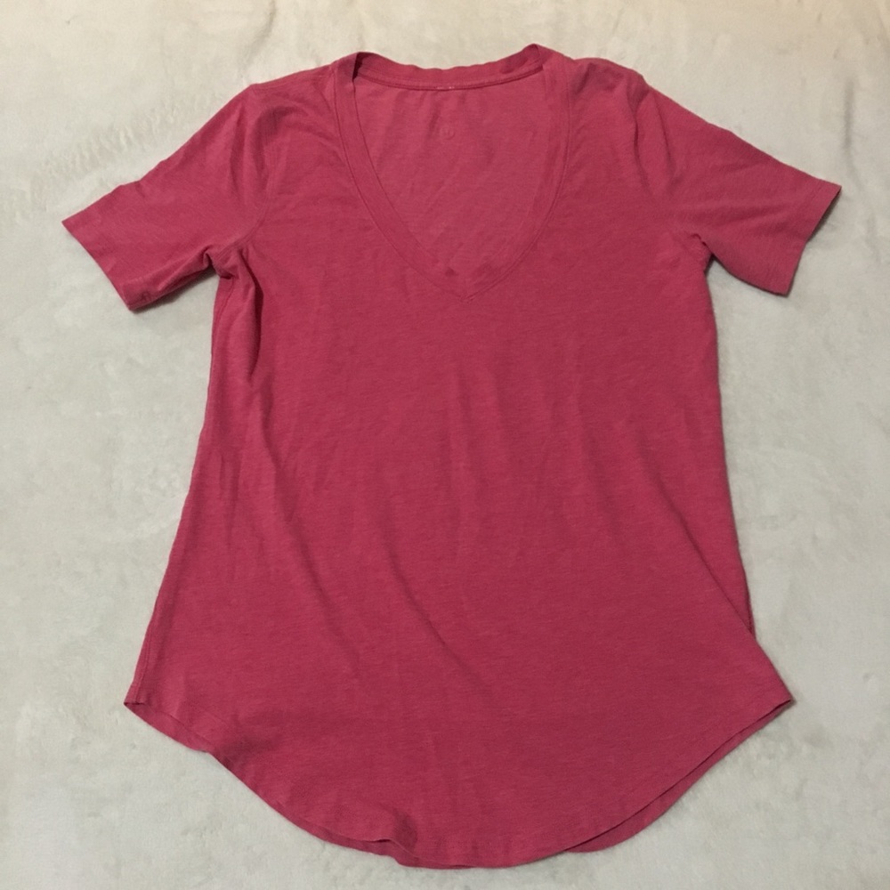 Lululemon pink V-neck